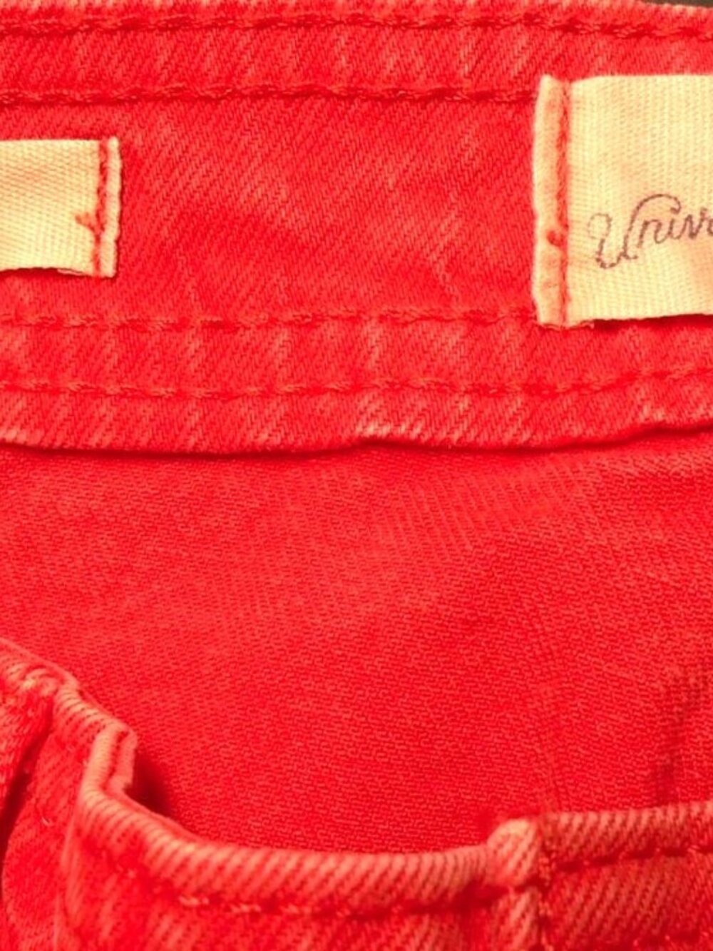 Women's Universal Thread Size 8 High Rise Red Sailor Wide Leg Ankle Jeans - Picture 5 of 5